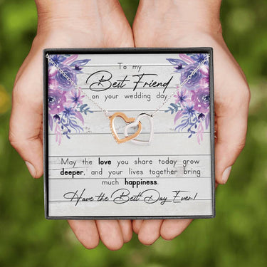 Best Friend On Wedding Day 'Purple Flowers